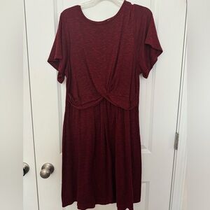 Ava & Viv maroon sweater dress